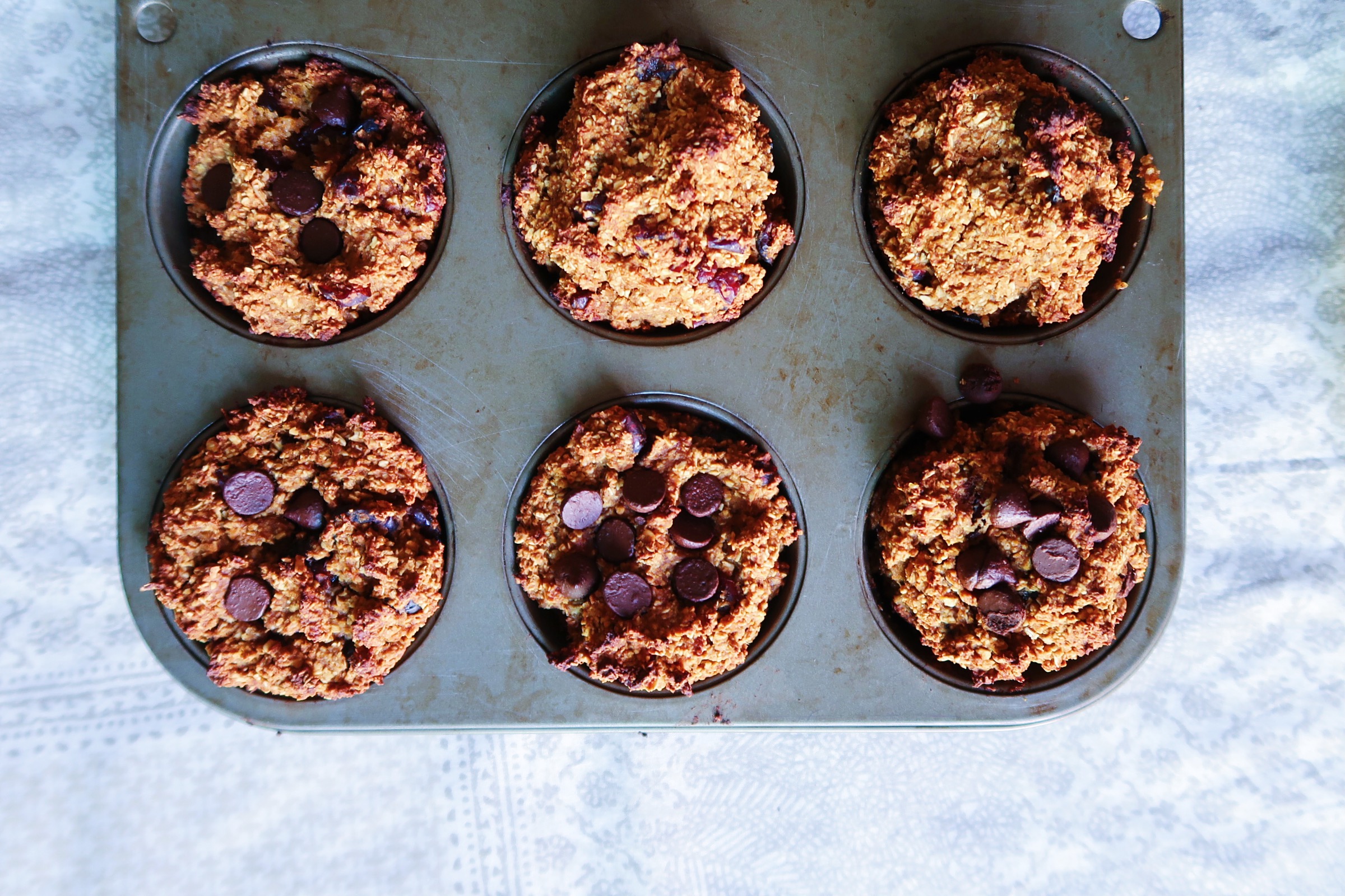 Oat Cranberry Pumpkin Muffins